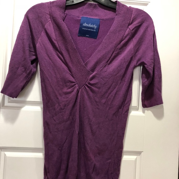 Absolutely Sweaters - Absolutely Purple Sweater Size S